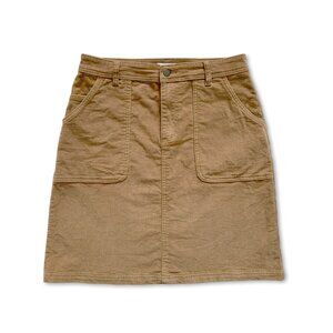 Jeanir Corduroy Tan Midi Skirt Cottagecore Twee Prairie Coastal Cowgirl Boho